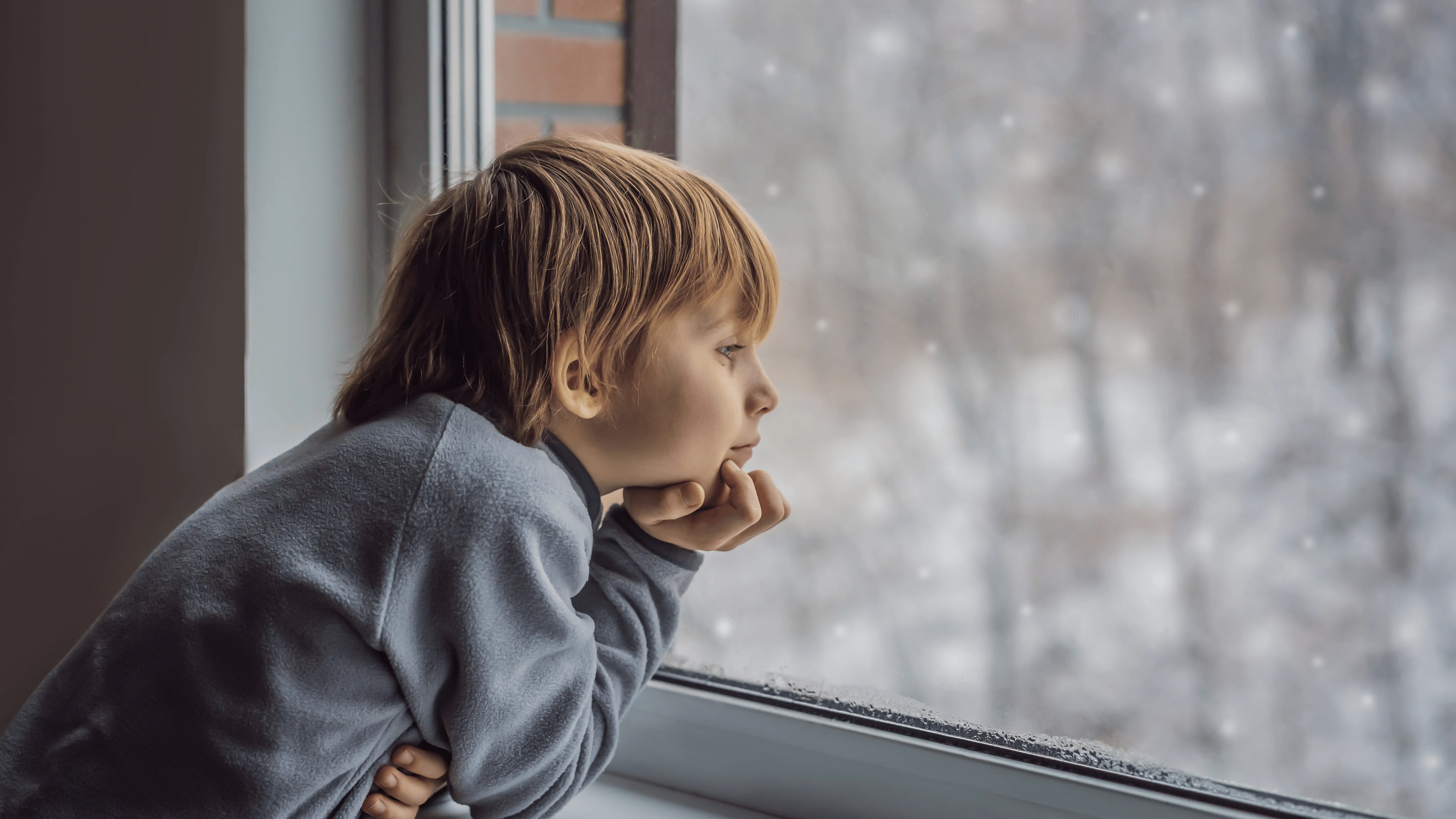 Child at window
